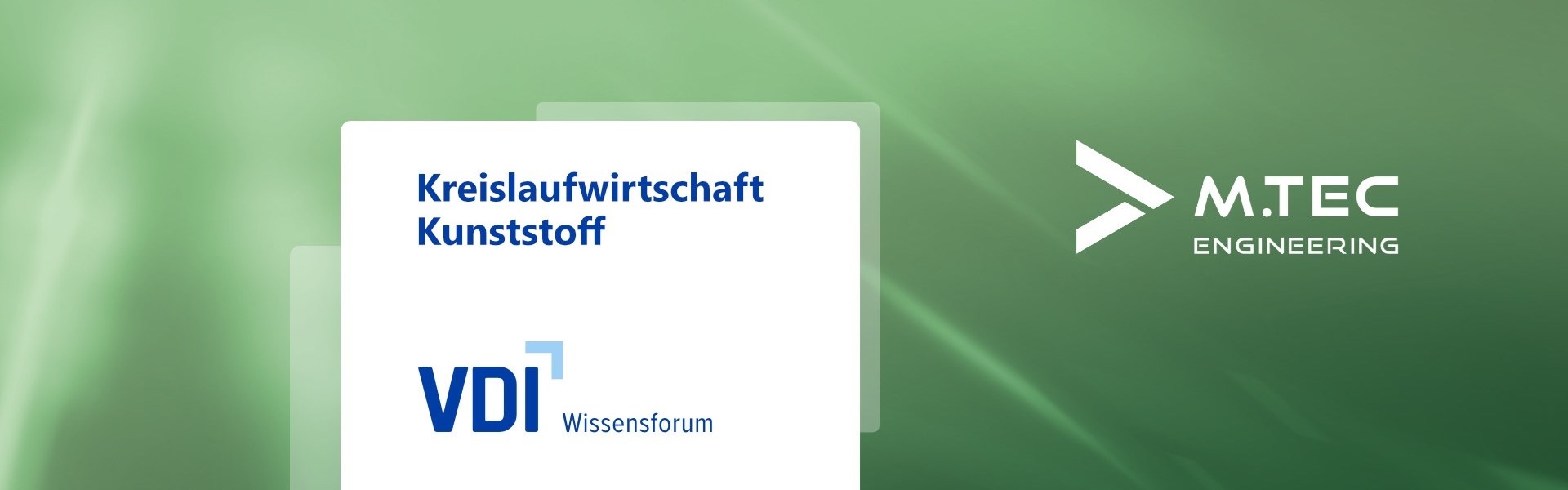 M.TEC mit Vortrag zu Rezyklaten im Engineering auf VDI-Konferenz Kreislaufwirtschaft Kunststoff