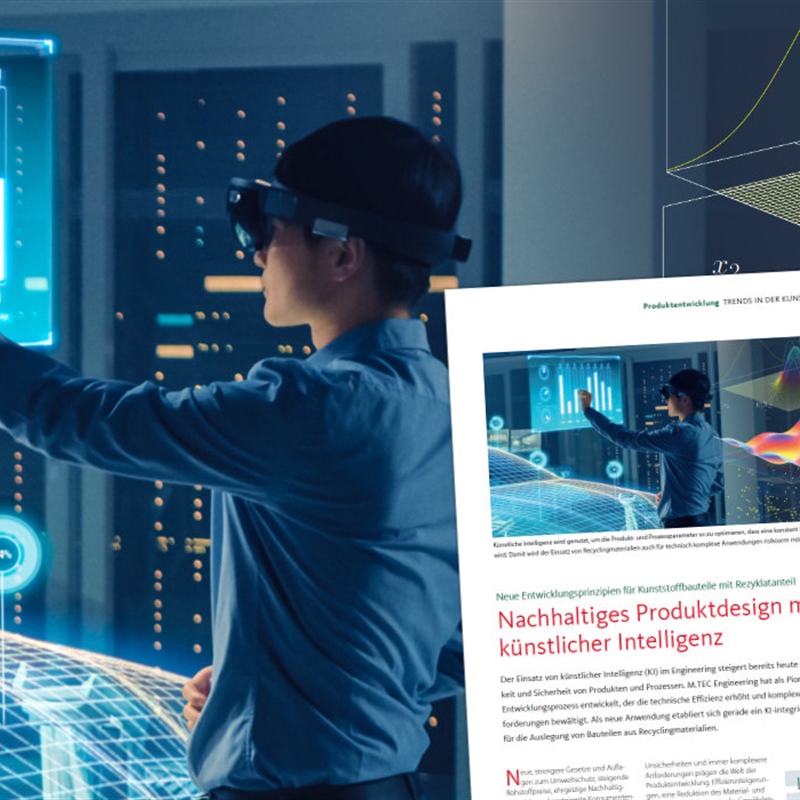 Sustainable Product Design Using Artificial Intelligence – Article by M.TEC in Plastics Insights