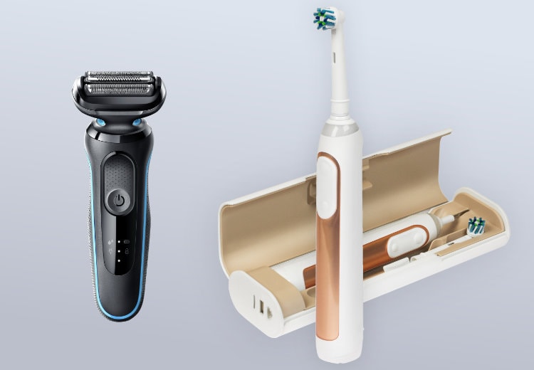 Elektrische Zahnbürste, Elektrorasierer als Beispiel für die Produktentwicklung von Elektrogeräten